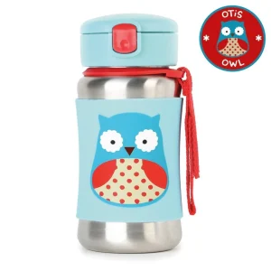 Termo SKIP HOP Zoo Stainless Steel Little Kid Straw Bottle