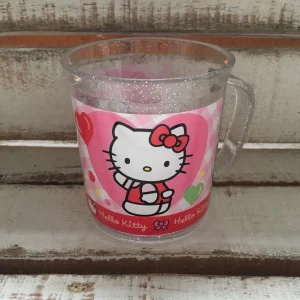 Taza Acrilico Glitter Hello Kitty