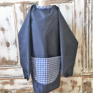 Pintor impermeable con bolsillo y cuello elástico