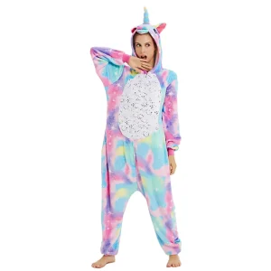 Pijama Enterito micropolar soft Unicornio Star Glitter